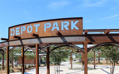 Depot park - Depot Park is a signature city park in downtown Gainesville providing a space for unique public outdoor enjoyment. Depot features a children's adventure play area with a custom splash pad of waterfalls, water soakers, and ground jets. A water's edge promenade hosts special events like food truck rallies, art festivals, and musical performances. 